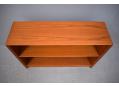 Teak small bookcase with single adjustable shelf.