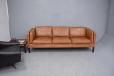 Model 78 vintage 3 seater box leather sofa | Gunnar Grandt - view 2