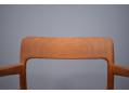 Single piece teak used for back support to excellent effect.