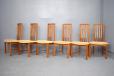 1985 Boltinge Stolefabrik design set of 6 high back dining chairs