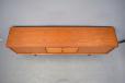 Teak sideboard with signature 3 rosewood dics inset on the corner - Henry W Klein design