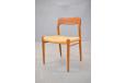 Mid-Century danish Teak dining vhais by Niels Moller