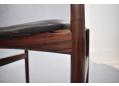 Round tapering legs support the dining chair, making it stable & strong.