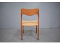 Midcentury Danish design teak dining chair model 71 by Niels Moller