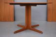 Dyrlund smith vintage pedistal dining table in teak 