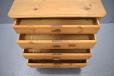 Scandinavian anique chest of drawers made from solid pine.