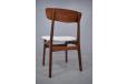 Midcentury danish teak frame dining chair for sale