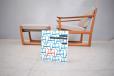 Midcentury teak armchair with footstool from France & Son - view 8