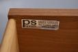 PS system label present on inside or top drawer - Randers Mobelfabrik