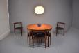 Midcentury teak extendable dining table set made by Frem Rojle - view 10