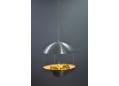 Poul Cadovius rare 1968 design large hanging garden light in spun aluminium by HF Belysning. SOLD