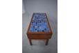 Vintage 2 drawer hall chest in tosewood with blue tiled top produced 1970d by Danish Cabinetmaker