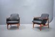 Reupholstered NV53 finn juhl design armchairs