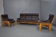 3 Seater sofa in buffalo leather by Skippers Mobelfabrik - view 11