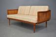 France & Son production teak frame daybed settee model Fd453