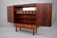 ACO Mobler vintage rosewood bar cbainet with drawer storage
