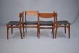 Vintage teak dining chairs with newly upholstered vinyl seats