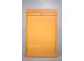 Roll front tambour door is in excellent working order and easy to roll