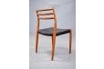 Niels Moller design set of 6 Model 78 dining chairs in teak produced in denmark by J L Mollers Mobelfabrik