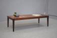 Vintage rosewood rectangular coffee table for sale