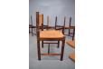 Set of 6 rosewood frame dining chairs designed in 1967 by Henry W Klein