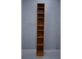 Vintage narrow bookcase in teak made by Hundevad. SOLD