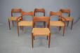 Set of 6 vintage teak dining chairs by Arne Hovmand Olsen