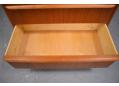Teak chest of 6 drawers with raised edges