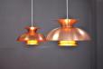 Vintage Danish design copper pendant light - view 3