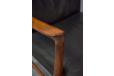 Ole Wanscher design rosewood and black leather armchair