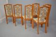 Vintage teak high back dining chairs by Skovby