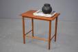 Vintage teak & oak side table by Danish Mobelfabrik - view 2