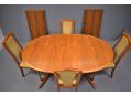 Modern SKOVBY dining suite in teak with extendable table model DC16
