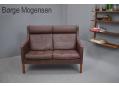 Borge Mogensen vintage leather sofa | high back