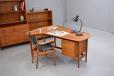 Rare boomerang desk in teak designed by Arne Vodder  - view 3