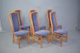 Set of 6 vintage cherry dining chairs made by Skovby Denmark