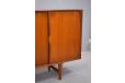 the easy slide doors have solid teak handles making them easy to use / slide.