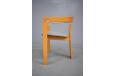 Modern beech frame armchair with new upholstered seat - view 5
