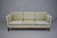 Vintage 3 seater box frame sofa made in Denmark by Mogens Hansen 1940s