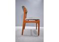 Teak & grey fabric dining chair by Erik Buch for Oddense.