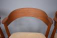1950s Korup Stolefabrik production vintage teak dining chairs for sale