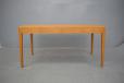 Midcentury Danish design light oak desk produced by Haslev
