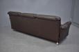 Danish Mobelfabrik 3 seater brown buffalo leather for sale
