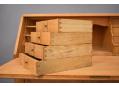 Solid oak bureau with writing desk & secret compartment - view 6