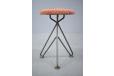 Tripod footstool with new upholstry from kvadrat, Denmark