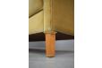 Danish Cabinetmaker production 2 seater box frame sofa in original gold draylon upholstery