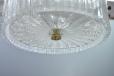 Crystal glass shade ceiling pendant made by Palwa, West Germany.