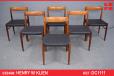 Set of 6 rosewood dining chairs | Henry W Klein - view 1