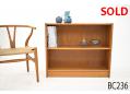 Small Danish bookcase in teak | Single shelf