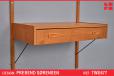 Vintage teak desk unit with drawer | PS SPARES - view 1